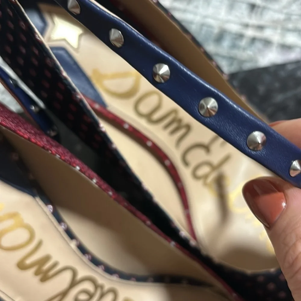 Sam Edelman heels for eve party, rare find, embroidered on front - Picture 4 of 9